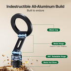 elitehood Magsafe Phone Tripod Mount Adapter with 360° Rotatable Cold Shoe & 1/4” Screw, Magnetic Camera Phone Mount, Aluminum iPhone Holder for Tripod Camera Video Recording Live Streaming Vlogging