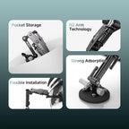 Movmax Blade Arm for DJI Pocket 3, Insta 360, and GoPro Hero 12 Cameras with N2 Arm Technology and Universal Locking Screw