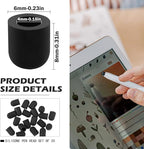 20 Pieces Replacement Tips Touch Screen Pens Tips Silicone Rubber for Touch Pen (Outer Diameter 6mm, Inner Diameter 4mm)