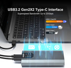 MAIWO Dual M.2 NVMe SSD Enclosure with 4 RAIDs, M.2 NVMe PCIe RAID Enclosure Supports RAID0/1/PM/Large, USB 3.2 Gen2x2 Type-C 20Gbps Speed, 8TB Capacity