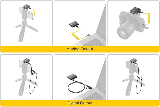 7RYMS iRay DW40 Wireless Lavalier Microphone with Four Transmitters One Charging Case Support AI Denoise, 48kHz/24bit Recording for Video Vlog, Interview, Live Streaming, Podcasting-Black