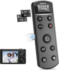 Remote Control for Sony Camera,USB-C Rechargeable Wireless Shutter Release with OLED Screen for ZV-1, ZV-E10,ZV-1F, A6100, A6400, A6700,A7IV,RX100 VII,A9,A9 II,Replace RMT-P1BT (Black)