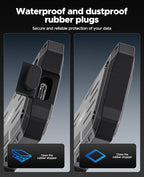 ORICO 1TB External SSD Up to 2000MB/s, Interface Extra Protection, Waterproof and Dust-Proof, Rugged and Reliable Outdoor Portable Solid State Drives for Action Camera, Smartphone, Laptop - O20