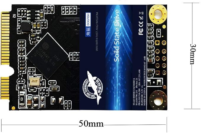 SSD SATA mSATA 128GB Dogfish Internal Solid State Drive High Performance Hard Drive for Desktop Laptop SATAIII 6Gb/s Includes SSD 16GB 32GB 60GB 64GB 120GB 128GB 240GB 250GB 480GB 500GB (128GB Msata)