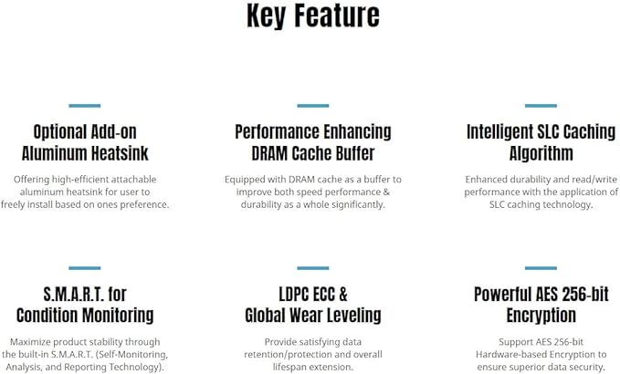 KLEVV CRAS C930 2TB M.2 2280 NVMe PCIe Gen4x4 Internal Gaming SSD Aluminium Heatsink Included, Compatible with PS5, up to 7400MB/s with DRAM Cash (K02TBM2SP0-C93)