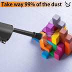 DOROBEEN Compressed Air Duster, Cordless Portable Rechargeable Compressed air, 33000 RPM Electric Air Duster for Computer Keyboard Electronics Cleaning, Built-in Battery Electronic Blower (Black)