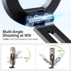 elitehood Aluminum Magsafe iPhone Tripod Mount with Arca Port, Magnetic Phone Mount for Tripod with 1/4" 3/8" Screw Adapter, Cell Phone Holder Stand for Video Recording Live Streaming Vlogging