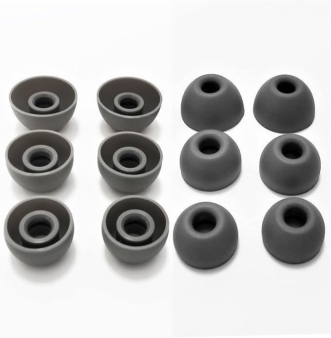 Silicone Ear Tips for Beats Fit Pro Replacement Tips for Beats Fit Pro/Beats Studio Buds Earbuds 6 Pairs LMS Gray