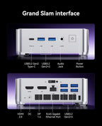 KAMRUI Hyper H2 Mini Gaming PC, in-tel Core i9-11900H (Beat 1195G7/5825U, up to 4.9GHz) 32GB RAM 1TB SSD Mini Desktop Computers, Triple 4K Display 6*USB3.2, USB-C, HDMI, DP, WiFi6, BT5.2, Office Home