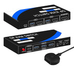 kvm Switch 1 Monitors 2 Computers 8K@60HZ，4K@120HZ，4 Port USB3.0（with 1 USB C,displayport kvm switches,dp kvm Switch 2 Computers 1 Monitor,Supports Multiple Operating Systems.