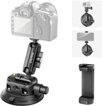 4" Suction Cup Mount with Magic Arm for Car Camera Mount for Go pro Windshield Phone Holder for Insta 360 Action Camera Accessories