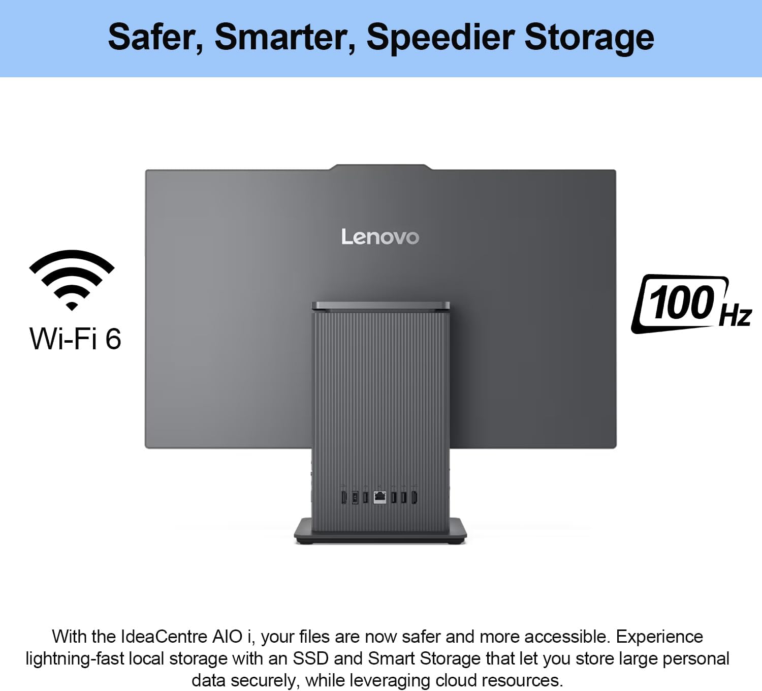 Lenovo 2024 IdeaCentre I Business All-in-One, 27" FHD Touchscreen 100Hz, Intel Core i5-13420H, 16GB DDR5 RAM, 512GB SSD, Wireless Charging Base, Wireless KB & Mouse, Wi-Fi 6, Windows 11 Pro, Grey
