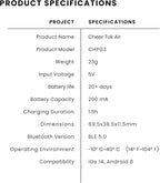 CheerTok Air - TikTok Scrolling Remote Control, Page Turner for Ebook Kindle, Bluetooth Wireless Camera Video Recording Remote for iPhone, iPad, Android, Cell Phones, Smartphones and Tablets