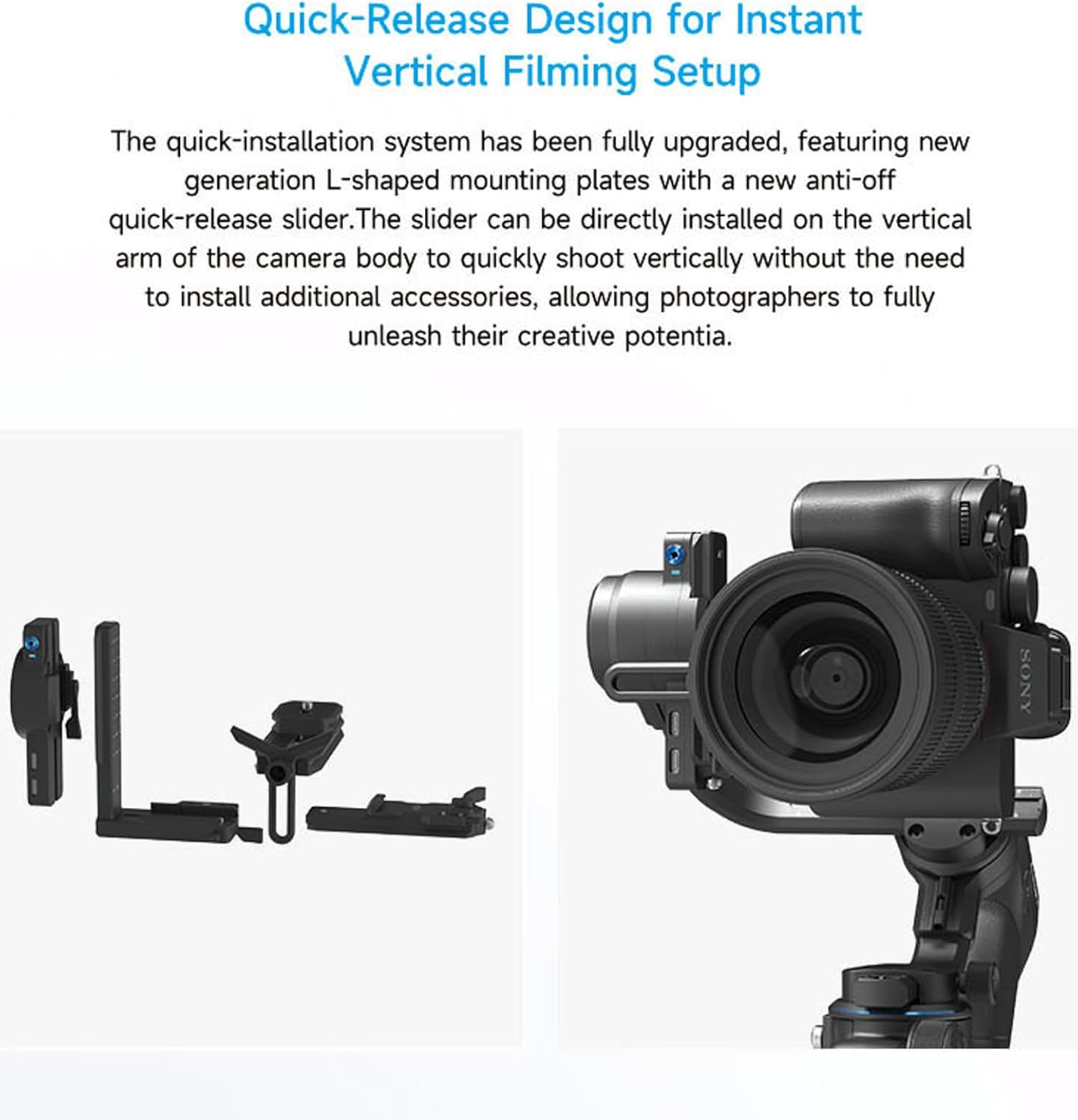 FeiyuTech SCORP 2 KIT Gimbal Stabilizer for DSLR and Mirrorless Camera,Built-in AI Tracking,3-Axis Gimbal for Sony/Canon/Nikon/Fujifilm, Max 5.51lbs,Touch Screen, Native Vertical Shooting with Case