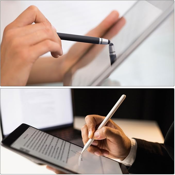 MECCANIXITY 2pcs Stylus Pens for Touch Screens Hexagon Crayon Stylus Pen Universal Capacitive Stylus for All Touch Screen Devices, 4.7" Pink