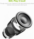 EWA Travel Case Packed, A106 Pro Portable Bluetooth Speaker with Custom Bass Radiator, Brief Design, IP67 Waterproof, Perfect Mini Speaker for Shower, Room, Bike, Car (Red)