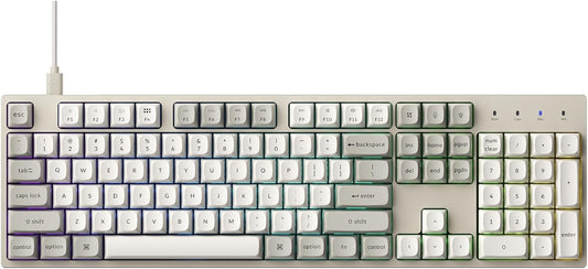 Keychron C2 Pro Wired Mechanical Keyboard with 8K Hz Polling Rate, Full Size Custom RGB Backlit Hot-Swappable, Non-Shine Through PBT Keycaps Compatible with Mac Windows Linux