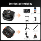 VRIG Magnetic Quick Release Mount Adapter with 1/4" Screw Thread for DJI Osmo Action Pocket3,Insta360 X5/X4/X3,1/4" Screw Hole for Tripod, Monopod