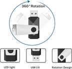 (Not 128GB) 128MB Flash Drives 50 Pack, Wooolken USB 2.0 Thumb Drive with Lanyards Bulk USB Sticks for Weddings,Office, School, Data Storage Backup