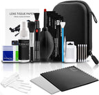 Professional Camera Cleaning Kit (with Waterproof Case),Including Cleaning Solution/5 APS-C Cleaning Swabs/Lens Pen/Air Blower/Cleaning Cloth for DSLR Cameras(Canon,Nikon,Sony)