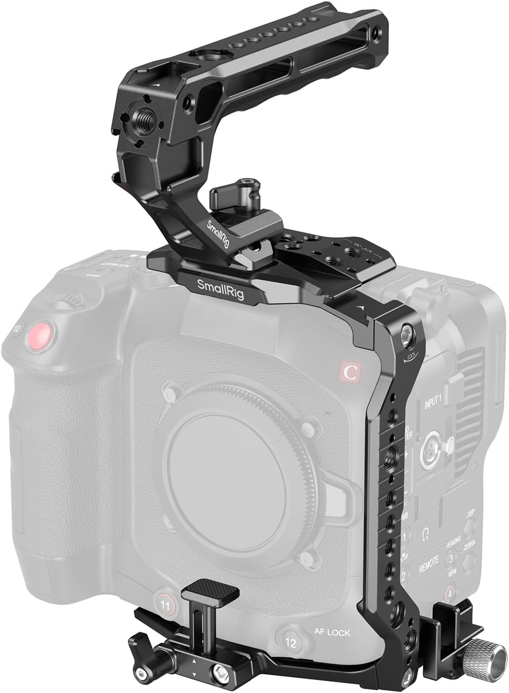 SmallRig Cage Kit for Canon C80, Modular Design with Top Plate, Side Plates, Bottom Plate, NATO Rail, Lens Adapter Support, for HDMI Clamp, with Cold Shoe Mount, 1/4''-20 & 3/8''-16