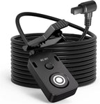 for Canon R5C Video Cable Release Cable Remote Camera Small Shutter Release Remote Control RC301-N3 196.8 "Extended Cable Remote Wired Button R5 5d 5d3 5d4 1dxii 6d 6d2 7d (RC301-N3 196.8in/5m)