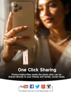 512GB Flash Drive Intended for iPhone, Memory Stick Storage Files Photos Videos Backup, Compatible with iPhone iPad Android PC, Plug and Play, No Application Required (Rose Gold)