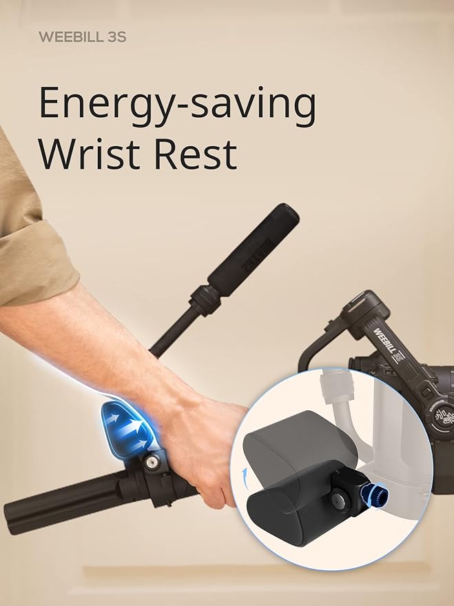 ZHIYUN Weebill 3S [Official] Gimbal Stabilizer for DSLR and Mirrorless Camera Canon/Nikon/Sony/Panasonic/Fujifilm,Fill Light,Native Vertical Shooting