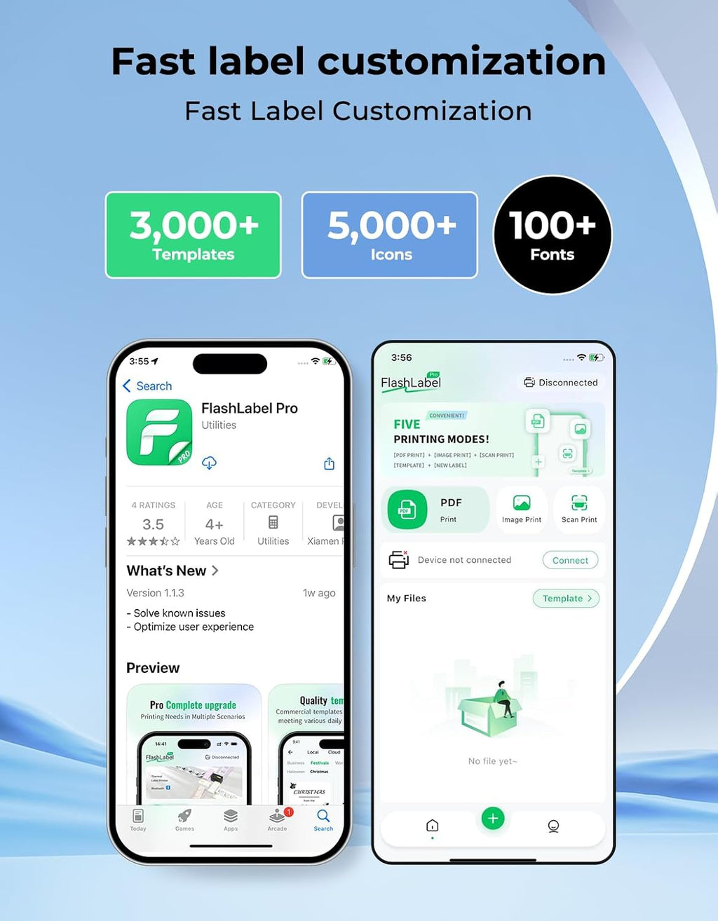 SVANTTO Y42BT Bluetooth Thermal Label Printer, 4x6 Shipping Label Printer for Small Business, Compatible with iOS, Android, Windows, Mac, Amazon, Ebay, Shopify, USPS, UPS, Etsy, Black
