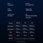 2TB NVMe SSD PCIe Gen4 M.2 SSD for PS5, Up to 5000 MB/s, Internal Gaming 3D NAND SLC Cache Solid State Drive Upgrade Storage for PC/Laptops S690Q