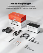 MUNBYN Bluetooth Thermal Label Printer 941B, Wireless 300DPI 4x6 Shipping Label Printer for Small Business, Compatible with Windows, Mac, iPhone, Android, PC, Ebay, Amazon, Shopify, Etsy, USPS (White)