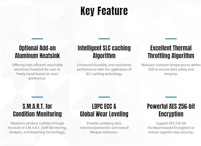 KLEVV CRAS C910 1TB M.2 2280 NVMe PCIe Gen4x4 Laptop & Desktop Internal SSD Heatsink Included, up to 5000MB/s (K01TBM2SP0-C91)