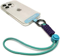 Cell Phone Lanyard Wrist Strap,Key Lanyard for Women,Phone Charms Strap,Short Wrist Lanyard for Keys,Keychain Lanyard (Cyan Purple)