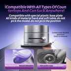 Magnetic Phone Holder for Car, [360° Rotatable] Phone Mount with Strong Suction Cup & Retractable Stand, Foldable Phone Holder for iPhone 16/15/14/13 and All Smartphone (White)