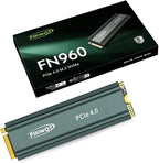 FN960 2TB M.2 2280 PCIe Gen4 x4 NVMe 1.4 Internal Solid State Drive with Heatsink - Speeds up to 5,000MB/s, Dynamic SLC Cache, Internal SSD