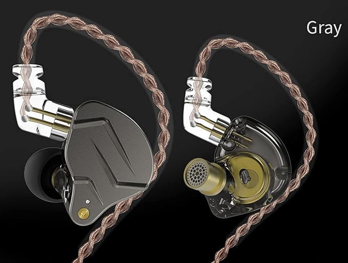 KZ ZSN Pro Dual Drivers 1BA 1DD in Ear Earphones HiFi Power Bass Earbuds Headphones High Clarity Sound Wired Earphones with Detachable Cable for Audiophile Musician