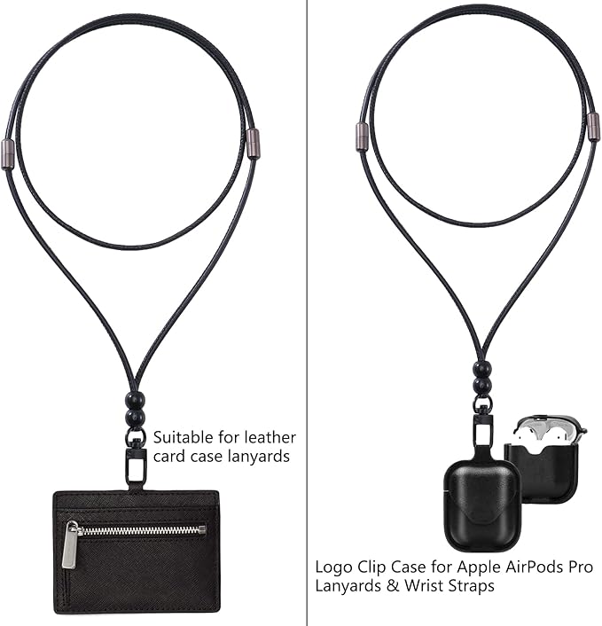 cell phone lanyard Detachable Phone Chain Strap Leather 2-in-1 Wristlet Phone Strap
