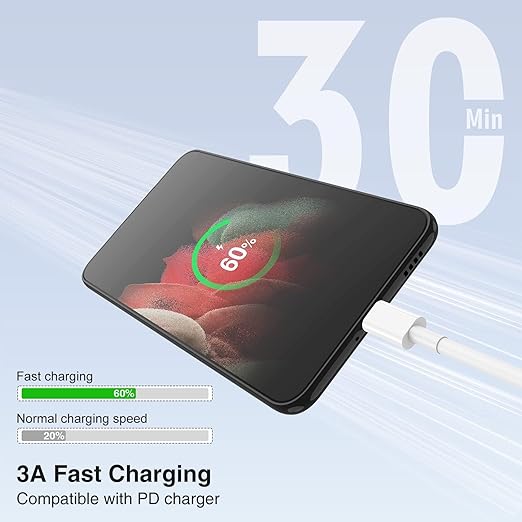 15FT 60W USB C to USB C Cable, Type C to Type C Cable,Fast Charging Cable for iPhone 16 15 Pro Plus Pro Max，for Galaxy S25 S24, for iPad Pro/Air, for MacBook Pro/Air and More