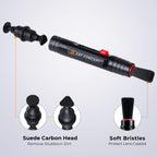 K&F CONCEPT 9-in-1 Camera Lens Cleaning Kit for DSLR Camera Lens Filter Cell Phones with Air Blowing, Vacuum Cleaning Cloth*6, 15ml Cleaning Cloths Liquid, Lens Cleaning Pen