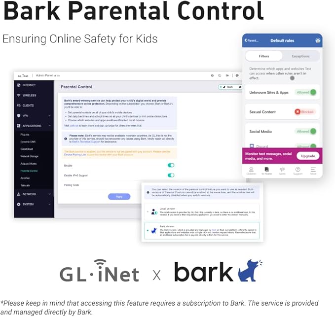 GL.iNet GL-MT6000(Flint 2) WiFi 6 Router with Wide Coverage, High-Speed Gaming Router, 2 x 2.5G Multi-Gig Ports+4 x 1G Ethernet Ports, Mass Device Connectivity, Rapid OpenVpn & WireGuard, 802.11ax