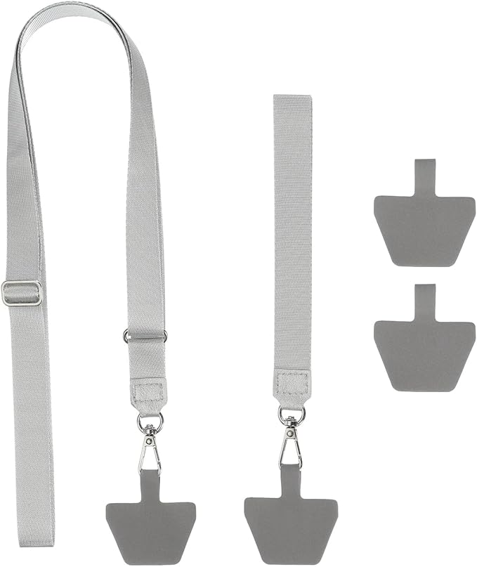 PATIKIL Smart Phone Lanyard with Wrist Strap and Patches for Most Smartphones ID Badges Keychain