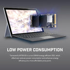 Transcend 256GB M.2 2242 SSD, Up to 3300MB/s, PCIe Gen4x4 NVMe 3D TLC, for Ultra-Thin Laptops, Lenovo Legion Go&Yoga Gen 6, ASUS ExpertBook&ZenBook, Mini PC, DRAM-Less Design for Low Power Consumption