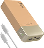 20000mAh Power Bank Portable Charger, 35W PD 3.0 QC 4.0 Fast Charging Phone Charger with LED Display, Travel Battery Pack 2 USB C 2 USB A Ports for iPhone 16/15/14 Series, Galaxy, iPad