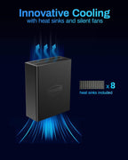 TERRAMASTER F8 SSD NAS Storage - 8Bay All SSD NAS Server N95 QuadCore CPU, 8GB DDR5 RAM, 10GbE Port, 8 Heat Sinks Included, Palm-Sized Powerful Network Attached Storage (Diskless)