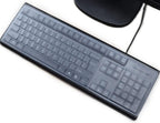 (2 Pack) Universal Clear Anti-Dust Keyboard Skin Protector Cover for 104/107 Keys Standard Desktop Keyboard Reusable Waterproof Keyboard Cover