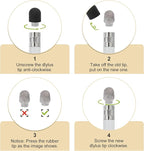 MECCANIXITY 10Pcs Replacement Fiber Mesh Tips for Stylus Pens 9mm Suitable for Capacitive Touch Screen,High Sensitivity,Soft,No Scratch Screen Pen Tip