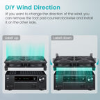 Wathai High Airflow Router Cooling Fan for Computer Cooler TV Small Box DC 5V USB Power 120mm 240mm Fan with Multi Speed Controller