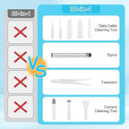 ARVOK Phone and Laptop Cleaning Kit, 32 in 1 Computer Laptop Cleaner Kit, Multi-Function Electronic Cleaner Kit for Earbuds, Cellphones, Keyboard, Screens, Camera Lens, Chargers, Electronics Devices