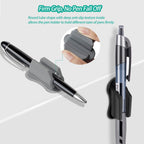 Adhesive Pen Holder for Wall Pencil Holder for Desk Organizer, 6Pack Silicone Pen Holders for Clipboard, Marker Holder Sticky Pen Holder for Desk, Office Supplies Stylus Holder Pen Organizer (6 grey)