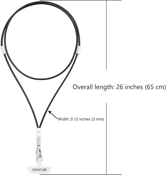 cell phone lanyard Detachable Phone Chain Strap Leather 2-in-1 anti theft phone strap